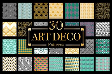 Art Deco Vector Patterns - Design Cuts