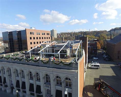 Custom Tent Structure for Rooftop Event Space | Fred’s Tents