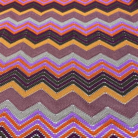 Zigzag Pattern Knitted Fabric Soft Colors 150 Cm or 1.64 - Etsy