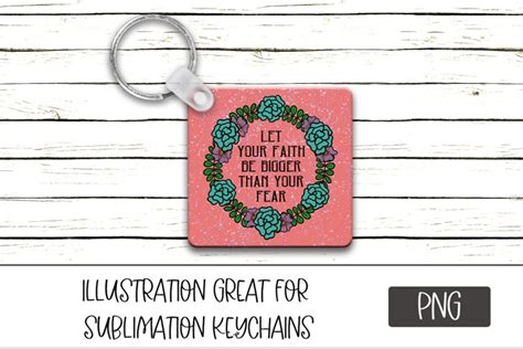 Sublimation Keychain PNG Design