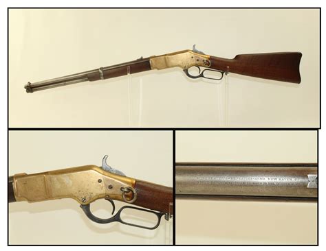 Collage Winchester Model 1866 Lever Action Saddle Ring Carbine | Ancestry Guns