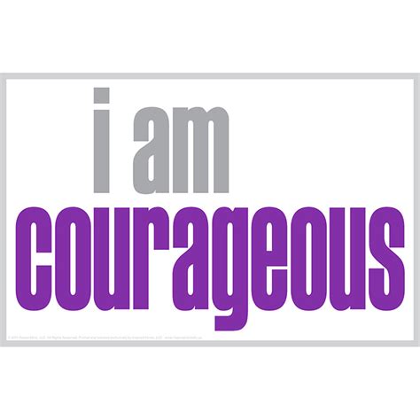 I Am Courageous Poster - ISM0016P | Inspired Minds