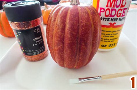 How to Make DIY Glitter Pumpkins - Two Sisters