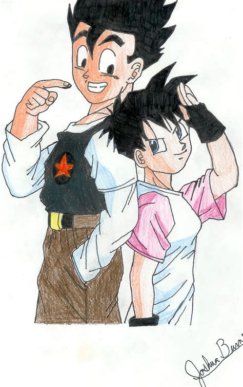 Gohan and Videl - GOHAN AND VIDEL Fan Art (18927962) - Fanpop