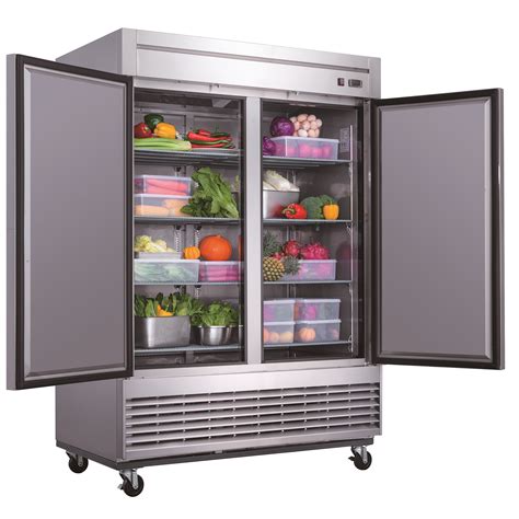 D55R 40.7 cu. ft. 2-Door Commercial Refrigerator in Stainless Steel – Dukers Appliance Co., USA Ltd