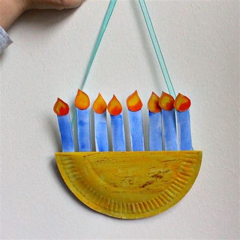 13 Hanukkah Crafts for Kids and Adults - Dreidel and Menorah Crafts