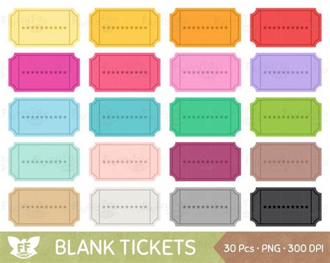 Blank Ticket Clipart, Coupon Discount Reward Sale Voucher Admit One ...