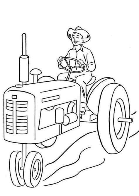 Printable Tractor Coloring Pages