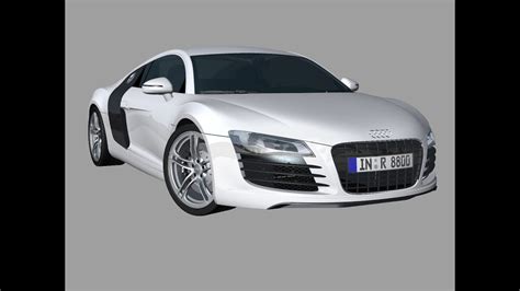 AK3D 3D car animation model Audi R8 - YouTube