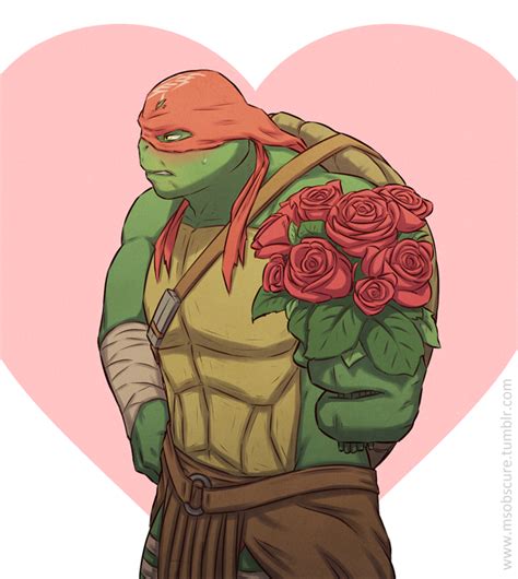 Happy Valentines Day by MsObscure on DeviantArt Ninja Turtle Drawing ...