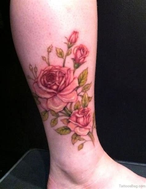 41Good Looking Rose Tattoos For Ankle - Tattoo Designs – TattoosBag.com