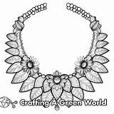Necklace Coloring Pages  Free & Printable sketch template