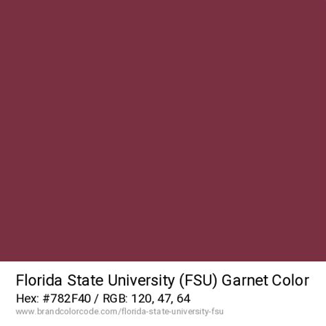 Florida State University (FSU) Brand Color Codes » BrandColorCode.com