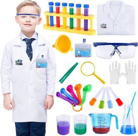 Amazon.com: INNOCHEER Kids Science Experiment Kit with Lab Coat ...