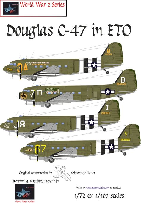 1/72 And 1/100 Douglas C-47 Skytrain In ETO (4) Kit Bundle, 58% OFF