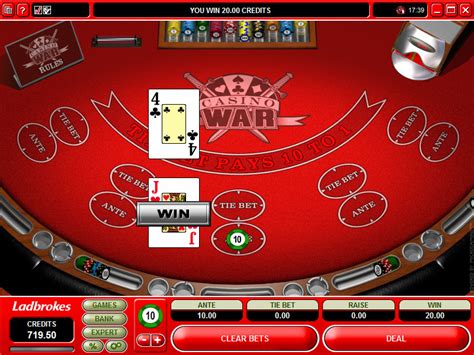 Casino War - Online Casino Card Game. Rules and Optimal Strategy.