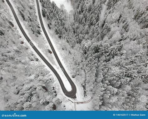 Black Forest Winter Scenery Aerial View Germany Stock Image - Image of ...