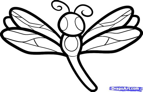 drawlearning: How to Draw a Dragonfly for Kids