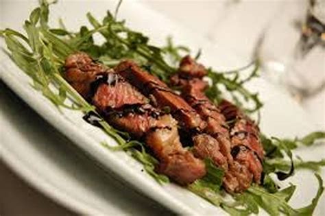 Beef tagliata with balsamico reduction - Wines of Greece