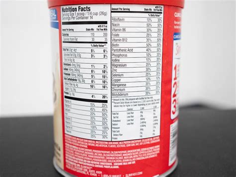 Slim Fast Protein Powder Nutrition Facts - Nutrition Pics