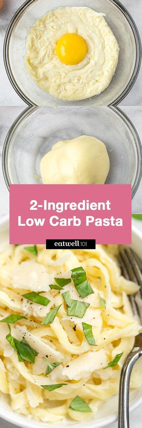 2-Ingredient Keto / Low Carb Pasta Noodles | Lecker, Low carb pasta, Low carb essen