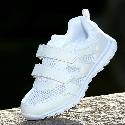 Children Breathable Fashion Sneakers Casual White Shoes For Boys Girls ...