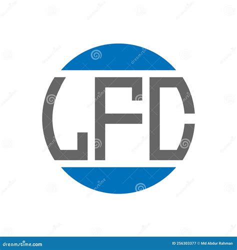 LFC Letter Logo Design on White Background. LFC Creative Initials Circle Logo Concept Stock ...