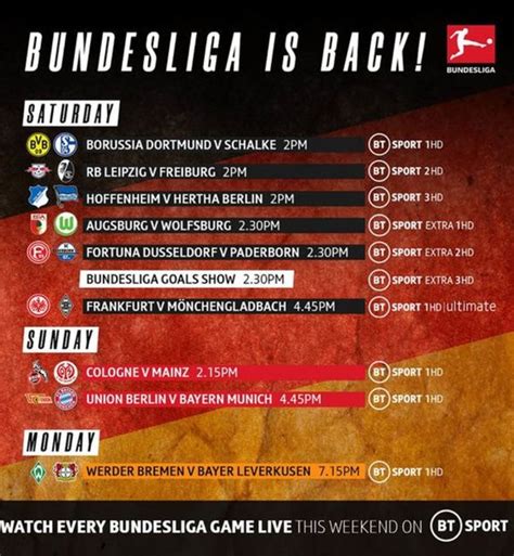 Bundesliga fixtures May 2020: Full schedule of fixtures as Bundesliga restarts today | Football ...