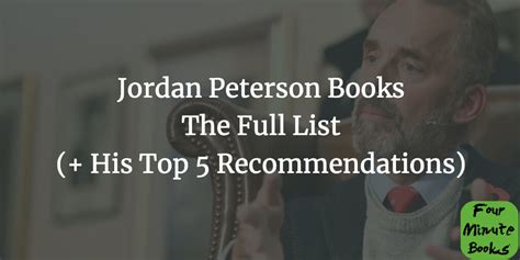 Jordan Peterson Books: All Titles by Date + Top 5 Recommends