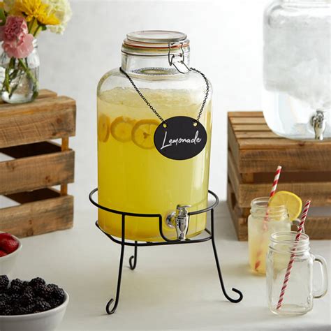 beverage dispenser with stand