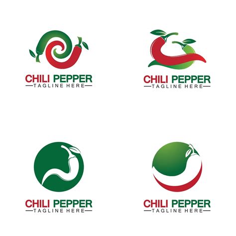 Chili pepper logo vector icon illustration design template 3242664 Vector Art at Vecteezy