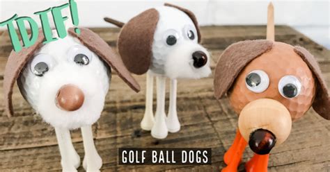 DIY Golf Ball Dogs