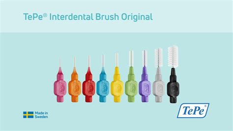 TePe Interdental Brushes Pack of 8 | TePe Brush | Brush between Teeth ...