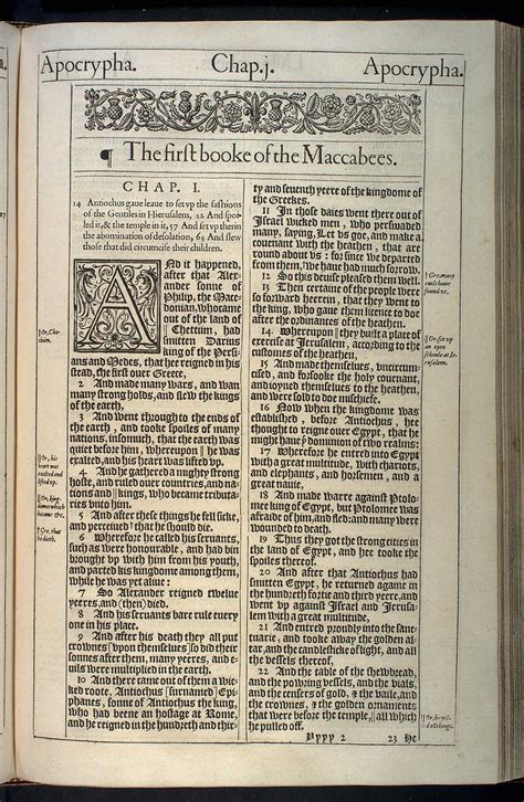 THE FIRST BOOKE OF THE MACCABEES. (ORIGINAL 1611 KJV)