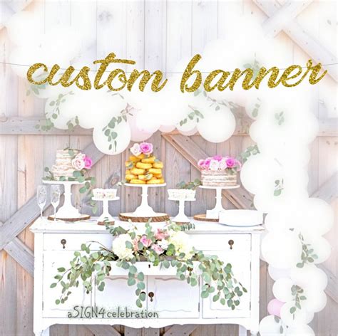 Custom Banner Custom Decal Banner Custom Wedding Banners - Etsy