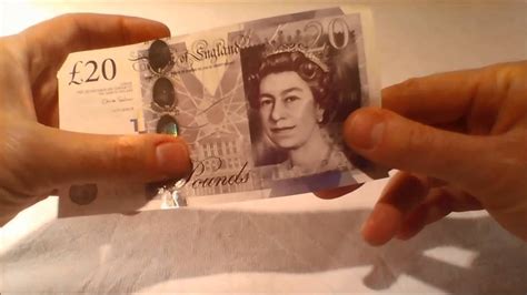 Twenty Pound sterling note- Design and security features - YouTube