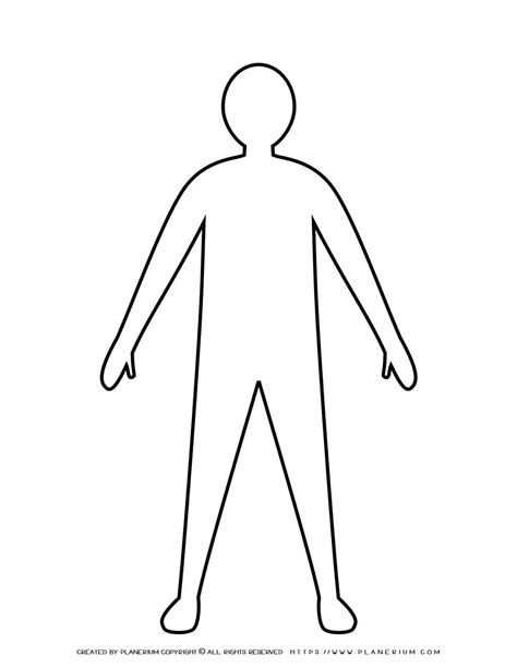 Person Outline Template