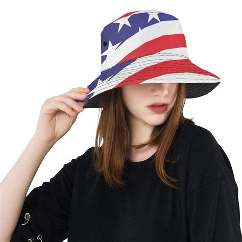 American flag Print Unisex Bucket Hat - JTAMIGO.COM