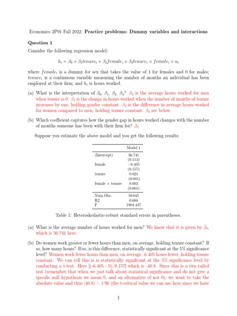 Problems3 Solutions | PDF | Multicollinearity | Statistical Significance