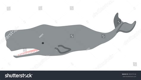 Sperm Whale Stock Vector (Royalty Free) 393373126 | Shutterstock