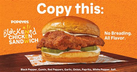 Popeyes launches a Blackened Chicken Sandwich that took 4 years to perfect