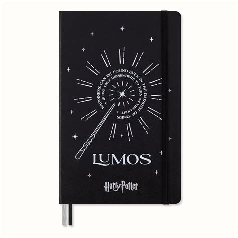 Amazon.com : Moleskine Limited Edition Harry Potter Lumos spell ...