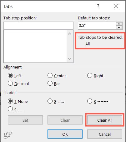 How to Set Up Tab Stops in Microsoft Word