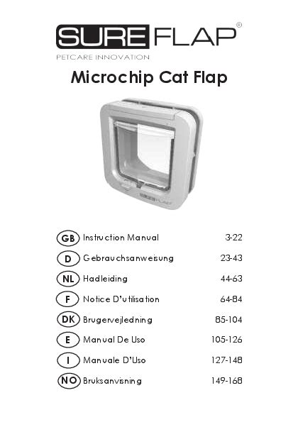 SureFlap Microchip Cat Flap - Installation Instructions for Pet Owners