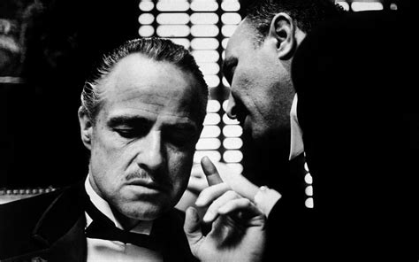 Vito Corleone, movies, Marlon Brando, monochrome, 4K, The Godfather HD Wallpaper