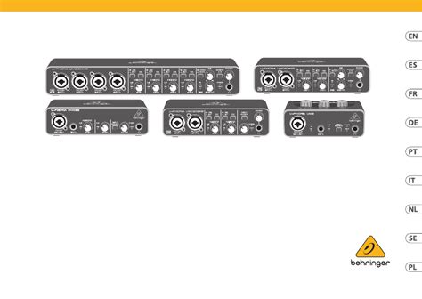 Manual Behringer U-Phoria UMC204HD (Español - 39 páginas)