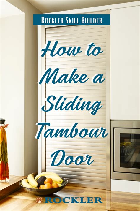 Video: How to Make A Sliding Tambour Door | Tambour, Cool woodworking ...