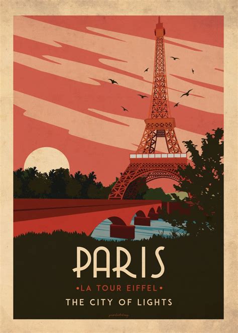 'Paris Art Deco' Poster, picture, metal print, paint by Pansarhierta Design | Displate | Art ...