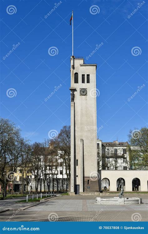 Vytautas the Great War Museum Bell Tower Kaunas Lithuania Stock Photo ...