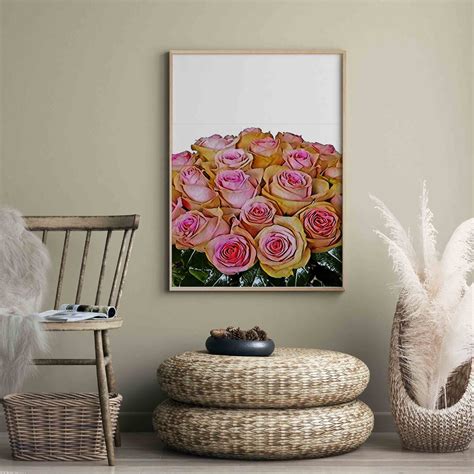 Pink Roses Wall Art Printed on Special Papers. Roses Flower - Etsy